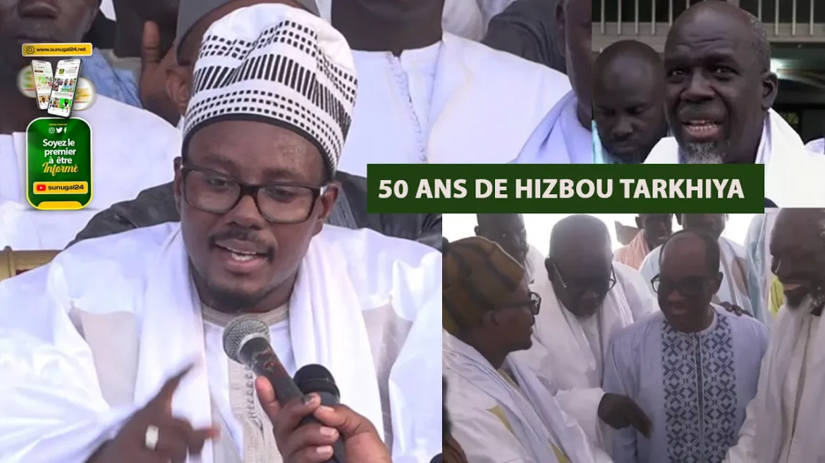 À l’occasion du cinquantenaire de la prestigieuse daara Hizbou Tarkhiya, la commémoration a été marquée par des moments de profonde faste et de recueillement. Au cœur des témoignages, l’intervention empreinte d’émotion de Serigne Bass Abdou Khadre a capté toutes les attentions, rendant un vibrant hommage à la mémoire de feu Atou Diagne.